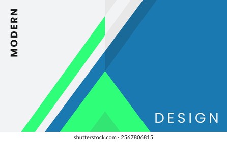 Blue and green abstract geometric background vector illustration