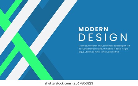 Blue and green abstract geometric background vector illustration