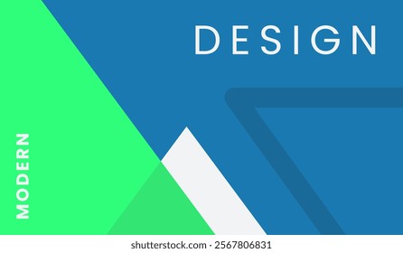 Blue and green abstract geometric background vector illustration