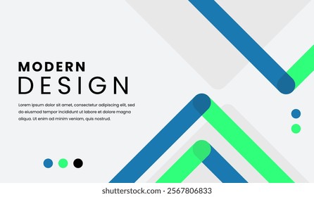 Blue and green abstract geometric background vector illustration
