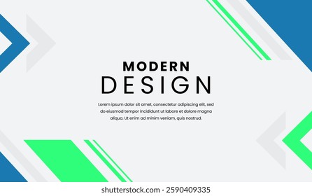 Blue and green abstract geometric background vector illustration