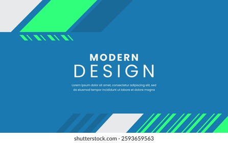 Blue and green abstract geometric background vector illustration