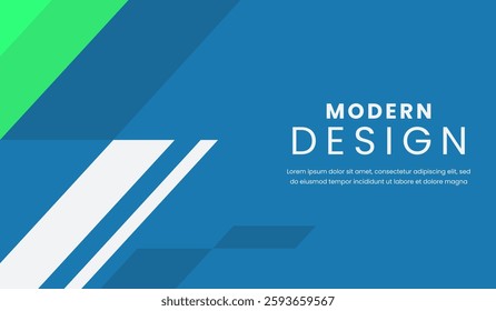 Blue and green abstract geometric background vector illustration