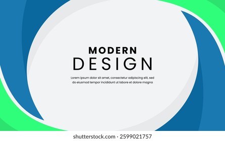Blue and green abstract geometric background vector illustration
