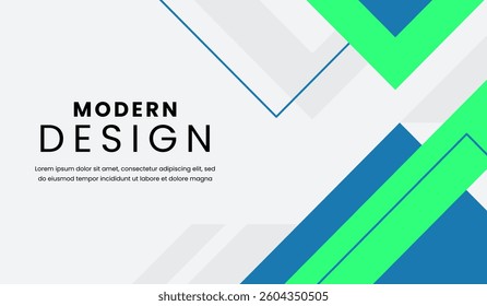 Blue and green abstract geometric background vector illustration