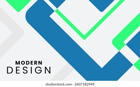 Blue and green abstract geometric background vector illustration