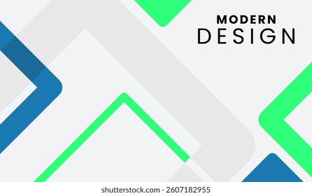 Blue and green abstract geometric background vector illustration
