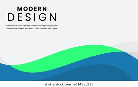 Blue and green abstract geometric background vector illustration