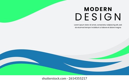Blue and green abstract geometric background vector illustration
