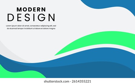 Blue and green abstract geometric background vector illustration