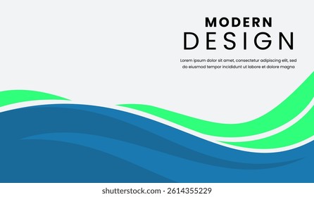 Blue and green abstract geometric background vector illustration