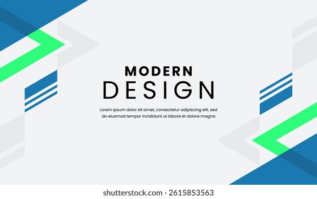 Blue and green abstract geometric background vector illustration