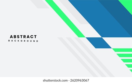 Ilustración vectorial de fondo geométrico abstracto azul y verde