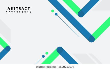 Ilustração do vetor de fundo geométrico abstrato azul e verde