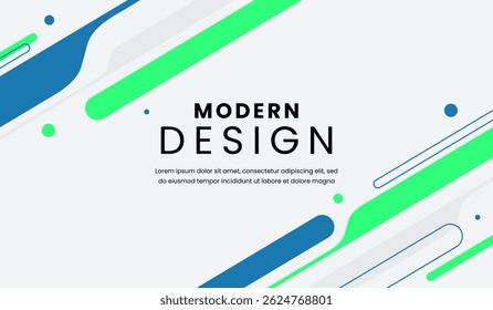 Blue and green abstract geometric background vector illustration