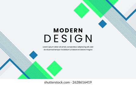 Blaue und grüne abstrakte geometrische Hintergrund Vektorgrafik