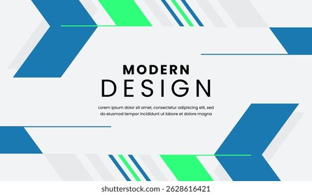 Blaue und grüne abstrakte geometrische Hintergrund Vektorgrafik