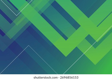Diseño de fondo geométrico abstracto azul y verde. Ilustración vectorial

