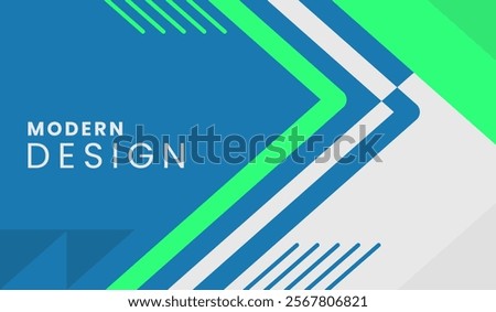 Blue and green abstract geometric background vector illustration