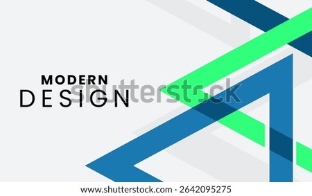 Blue and green abstract geometric background vector illustration