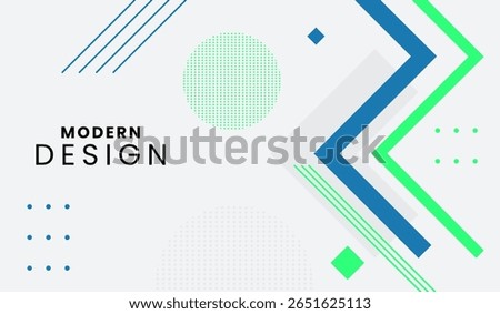 Blue and green abstract geometric background vector illustration