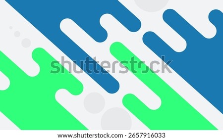 Blue and green abstract geometric background vector illustration