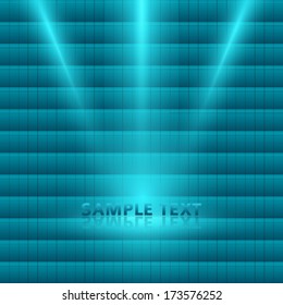 Blue green abstract glowing light background. Vector illustration EPS 10 for design website or flyer / presentation template / brochure layout page  / cover book or magazine / advertising booklet