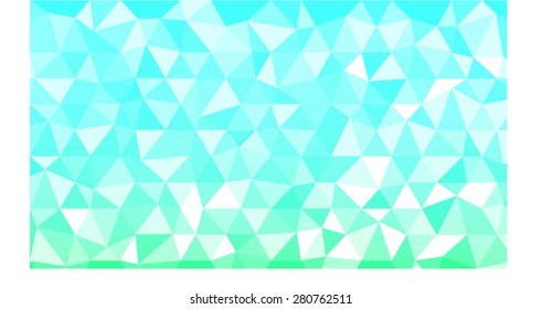 Blue Green abstract Polygonal Background, creative modern design templates