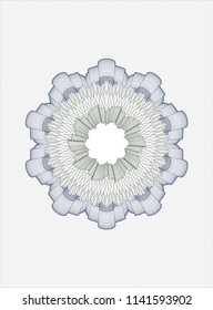 Blue and green abstract rosette