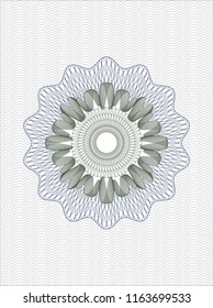 Blue and green abstract rosette
