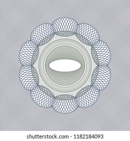 Blue and green abstract rosette