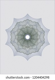 Blue and green abstract rosette
