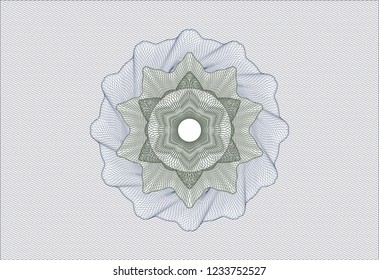 Blue and green abstract rosette