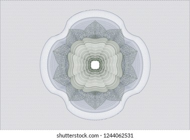 Blue and green abstract rosette