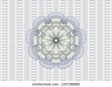Blue and green abstract rosette