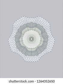 Blue and green abstract rosette