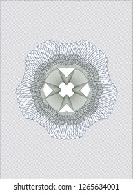 Blue and green abstract rosette
