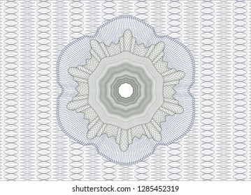 Blue and green abstract rosette
