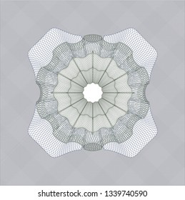 Blue and green abstract rosette