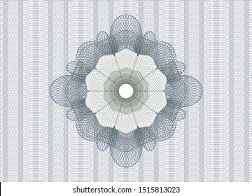 Blue and green abstract rosette. Vector Illustration. Detailed.