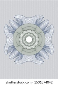Blue and green abstract rosette. Vector Illustration. Detailed.