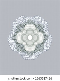 Blue and green abstract rosette. Vector Illustration. Detailed.