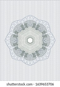 Blue and green abstract rosette. Vector Illustration. Detailed.