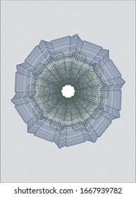 Rosette abstracto azul y verde. Ilustración vectorial. Detallado.