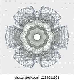 Blue and green abstract rosette. Vector Illustration. Detailed. 