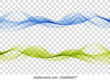 Blue And Green Abstract Speed Lines Flow Minimalistic Fresh Swoosh. Wave Transition Separator Template.