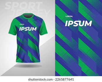 blue green abstract sports jersey football soccer racing gaming motocross cycling running