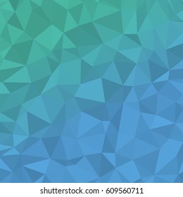 Blue and green Abstract texture poly background modern design with triangle pattern.
