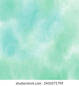 Blue green abstract watercolor texture gradient background vector