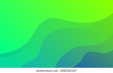 Blue and green abstract wave background. Eps10 vector